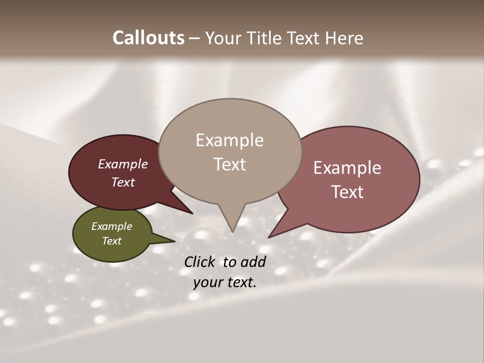 Waves Shine Bedding PowerPoint Template