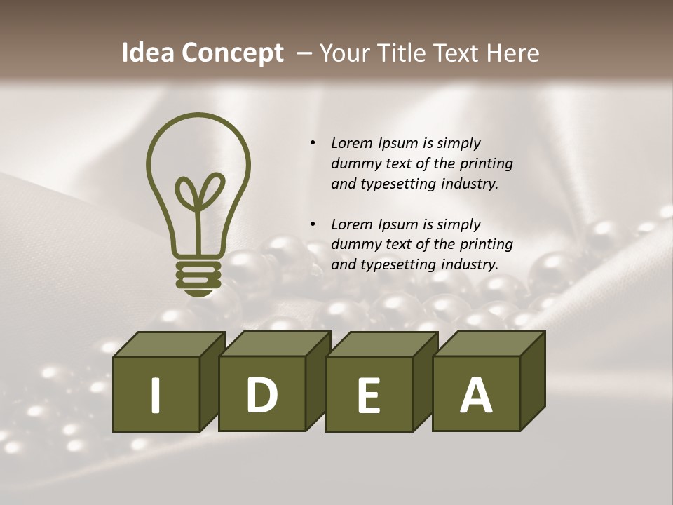 Waves Shine Bedding PowerPoint Template