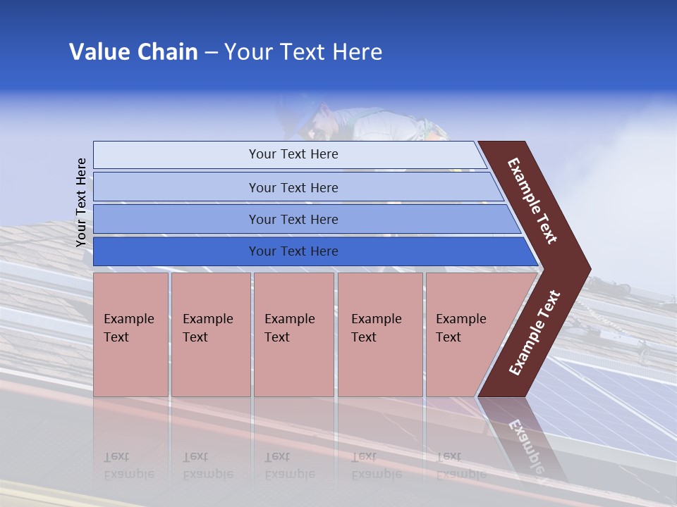 Electricity Blue Solar PowerPoint Template