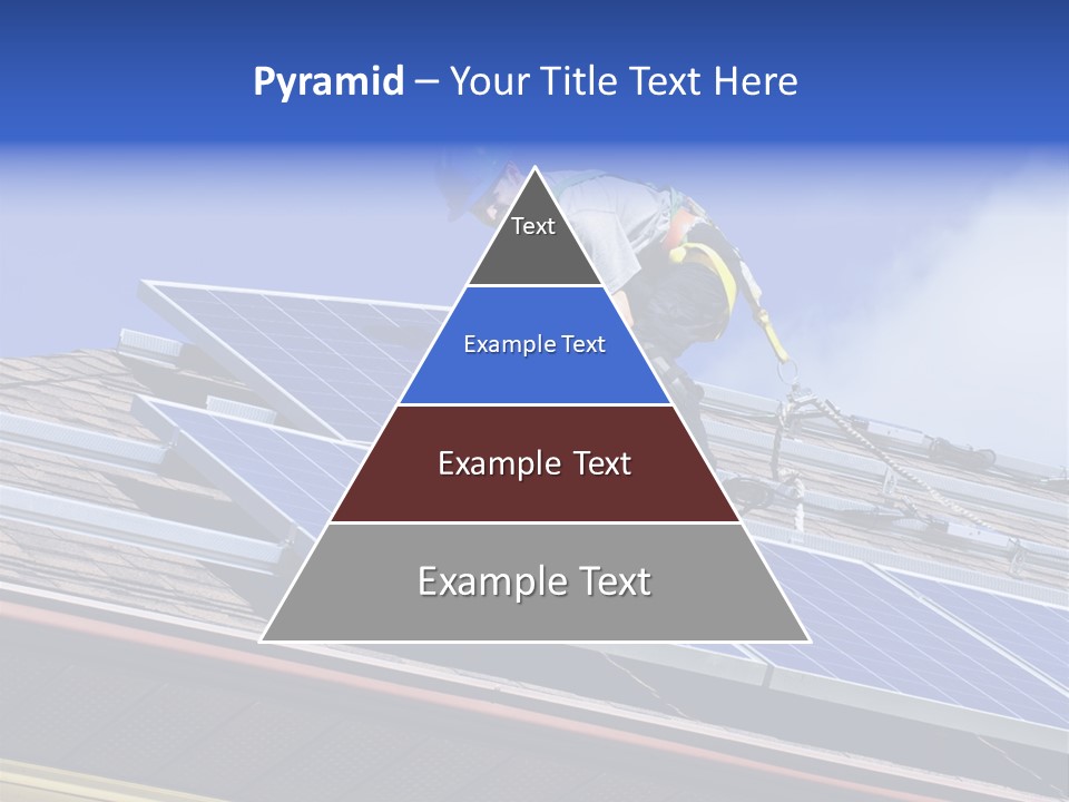 Electricity Blue Solar PowerPoint Template