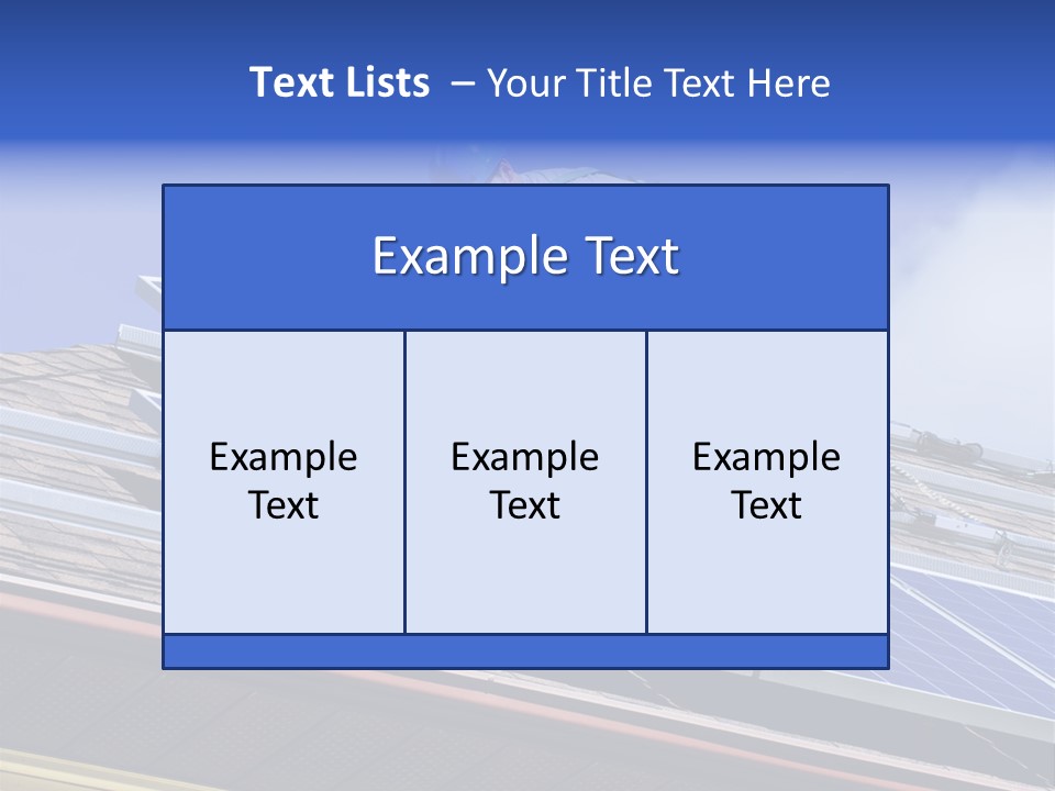 Electricity Blue Solar PowerPoint Template