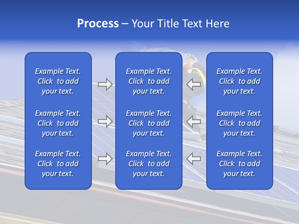 Electricity Blue Solar PowerPoint Template