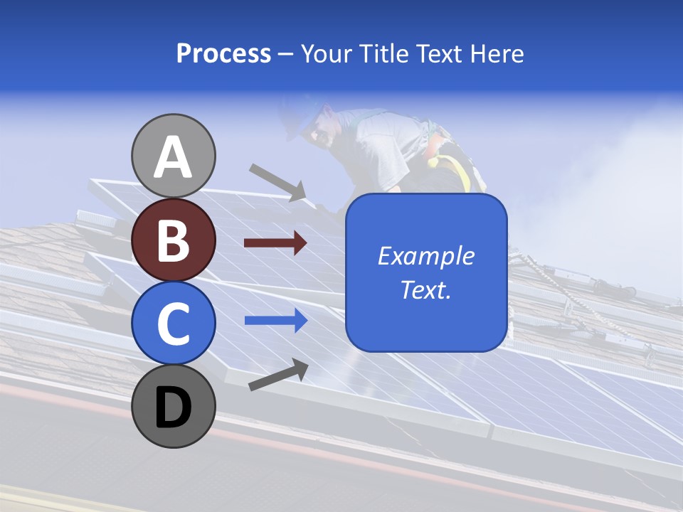 Electricity Blue Solar PowerPoint Template