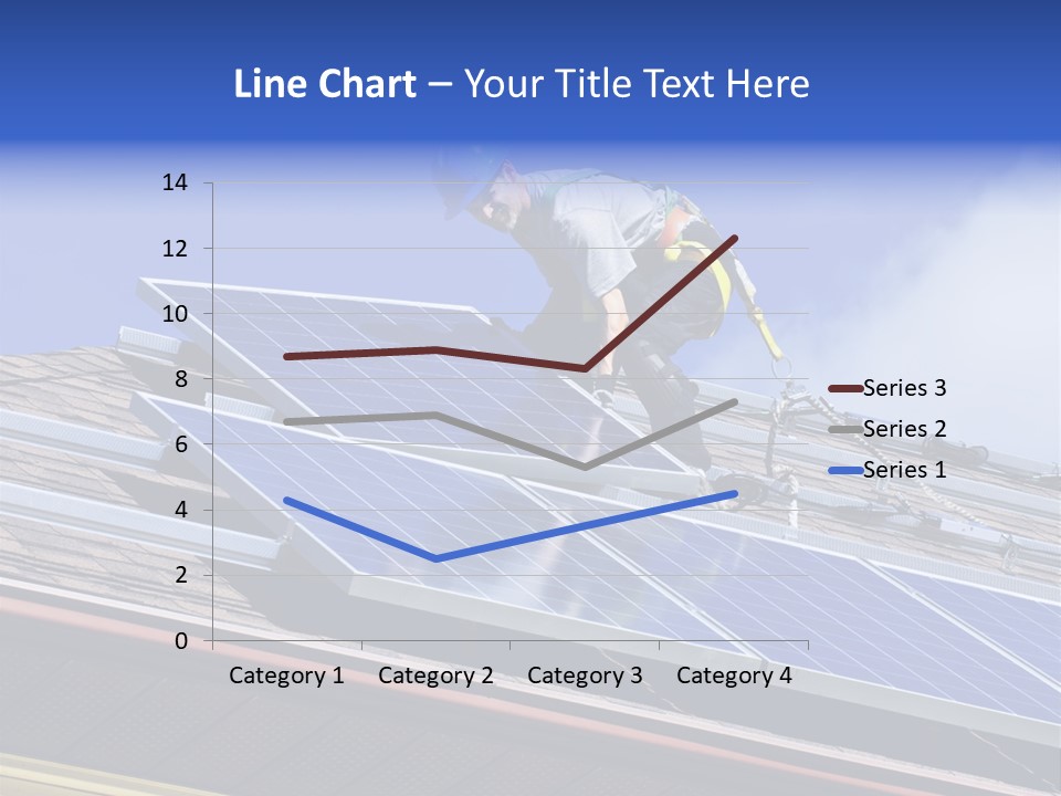 Electricity Blue Solar PowerPoint Template