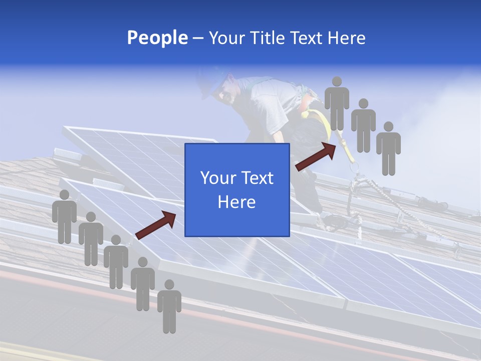 Electricity Blue Solar PowerPoint Template