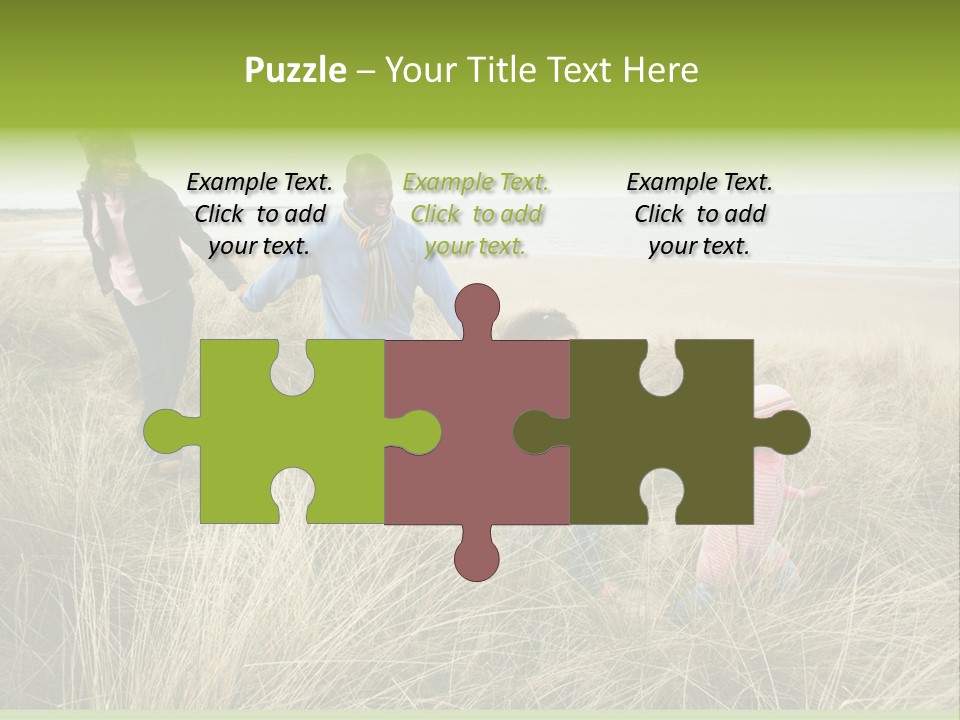 Seaside Winter Autumn PowerPoint Template