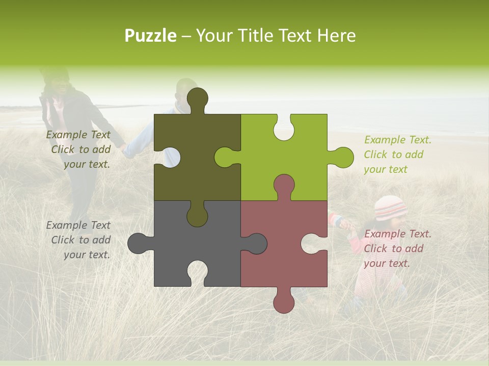 Seaside Winter Autumn PowerPoint Template