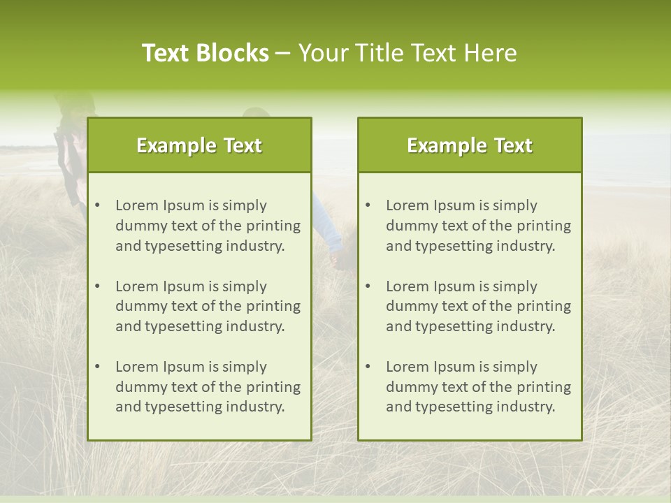 Seaside Winter Autumn PowerPoint Template