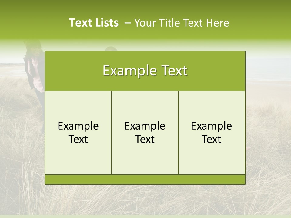 Seaside Winter Autumn PowerPoint Template