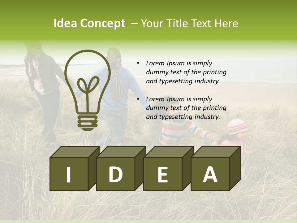 Seaside Winter Autumn PowerPoint Template