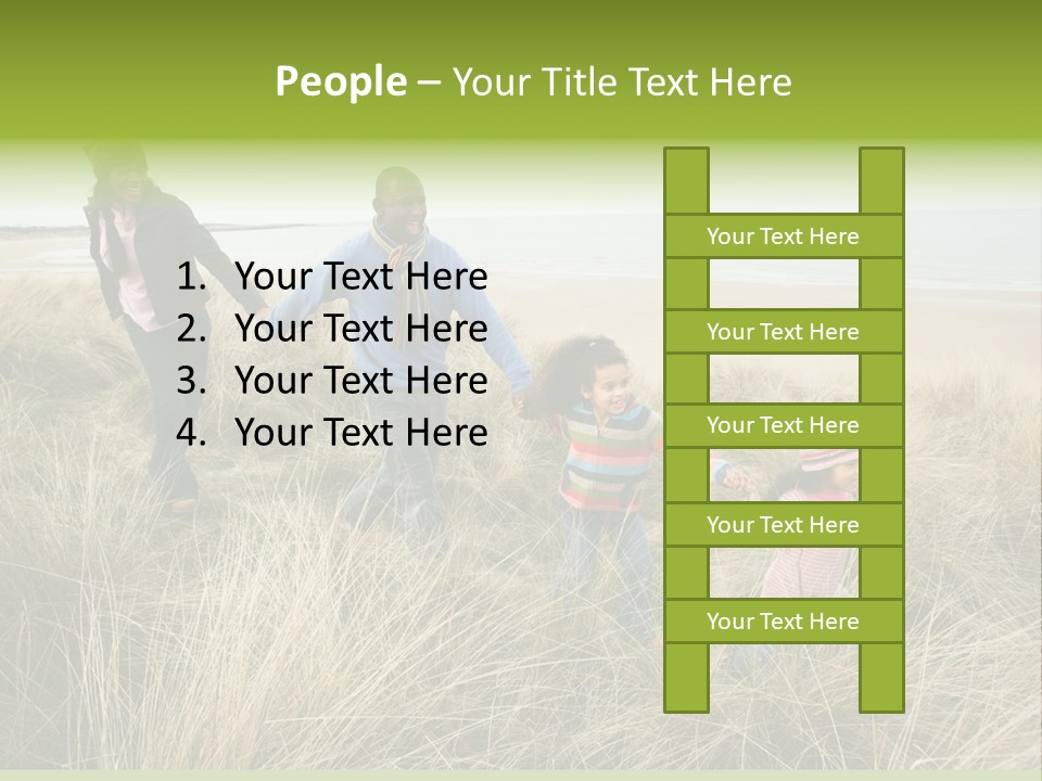 Seaside Winter Autumn PowerPoint Template