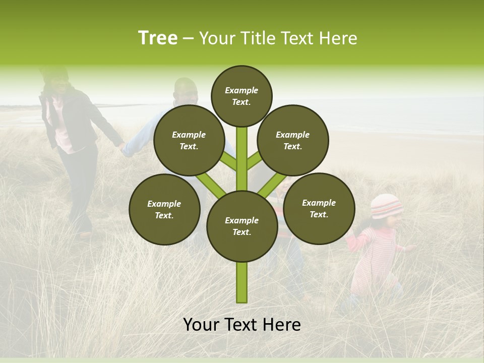 Seaside Winter Autumn PowerPoint Template