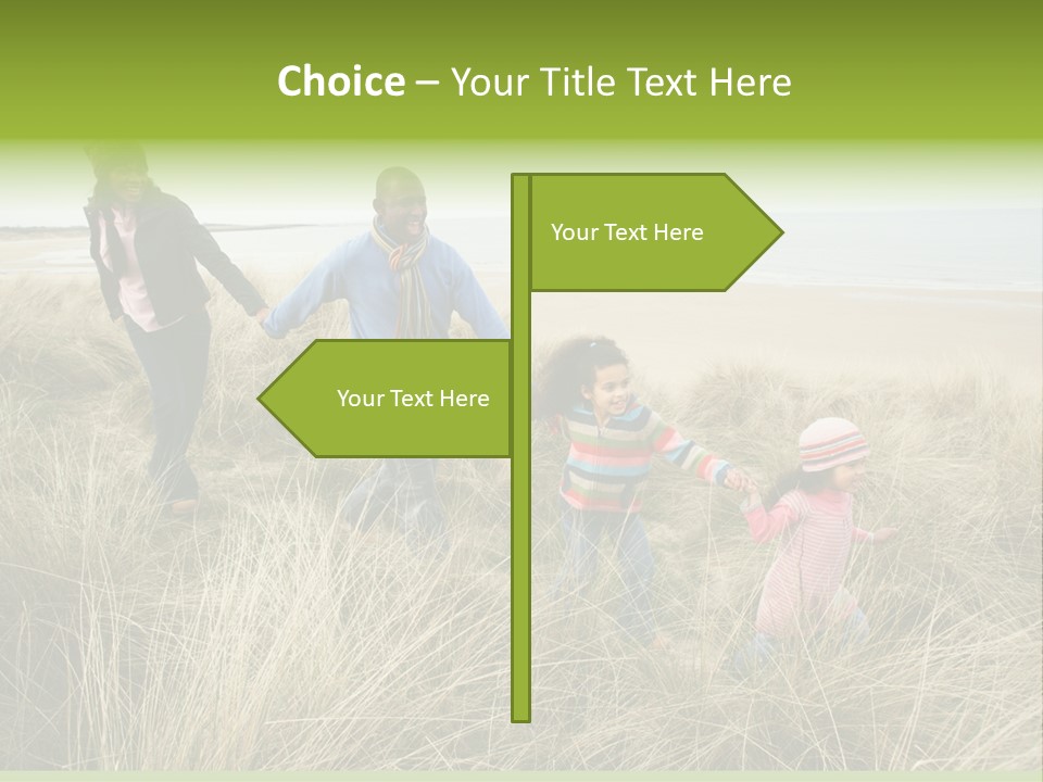 Seaside Winter Autumn PowerPoint Template