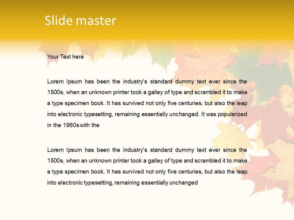 Natural Seasonal Nature PowerPoint Template