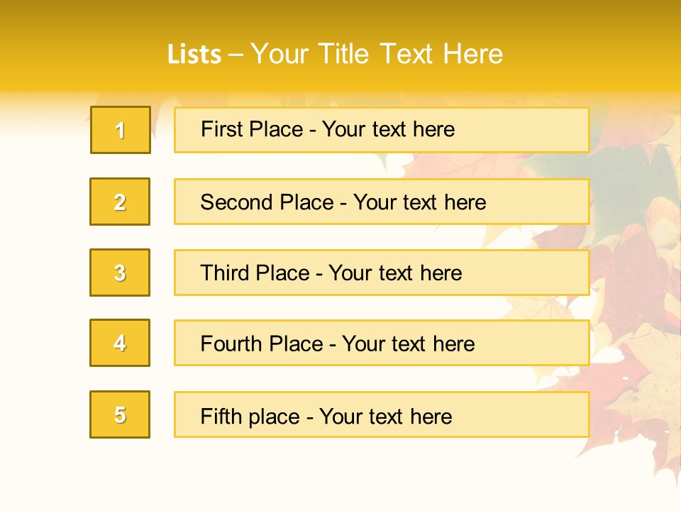 Natural Seasonal Nature PowerPoint Template