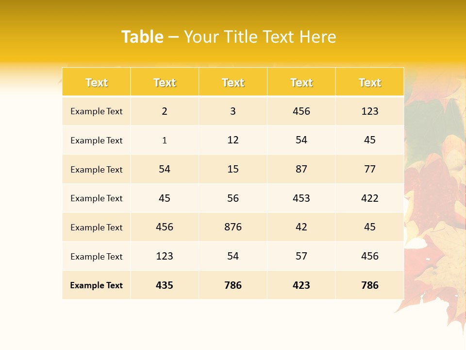 Natural Seasonal Nature PowerPoint Template