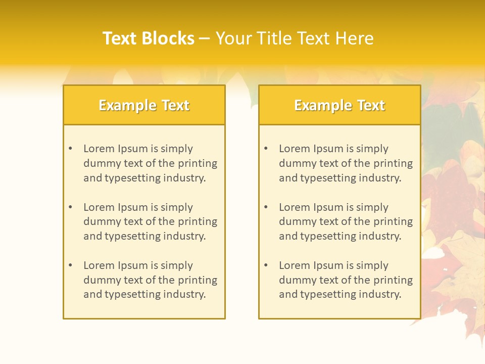 Natural Seasonal Nature PowerPoint Template