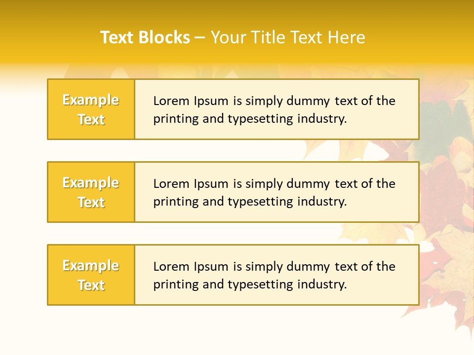 Natural Seasonal Nature PowerPoint Template