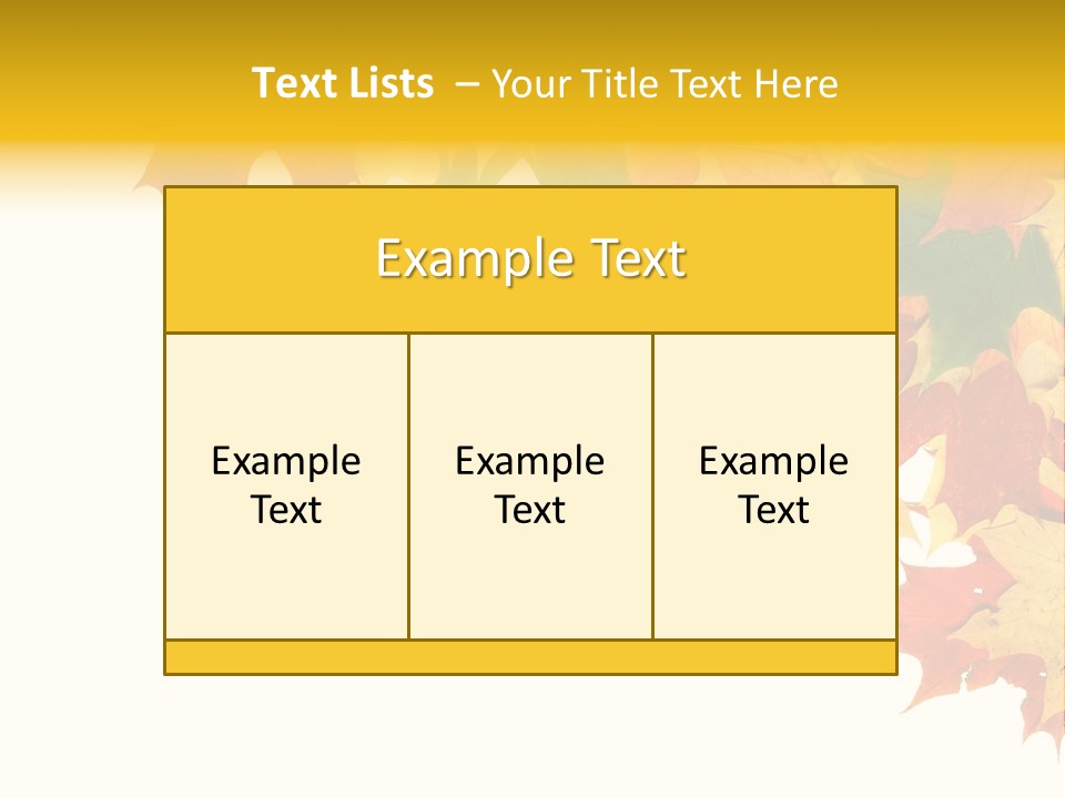 Natural Seasonal Nature PowerPoint Template