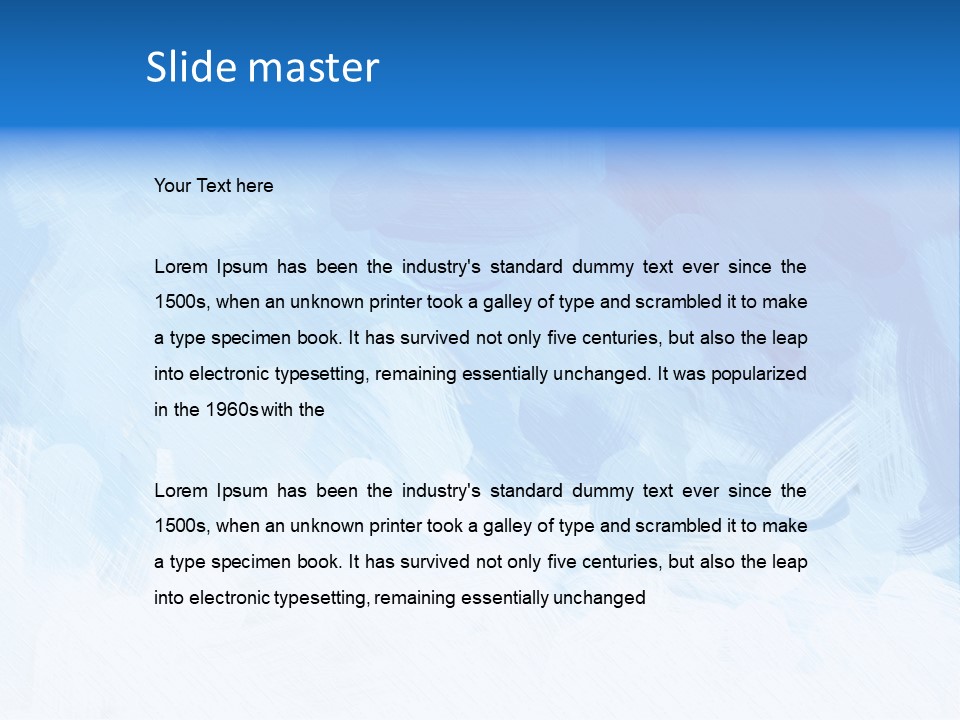 Stroke Paper Winter PowerPoint Template