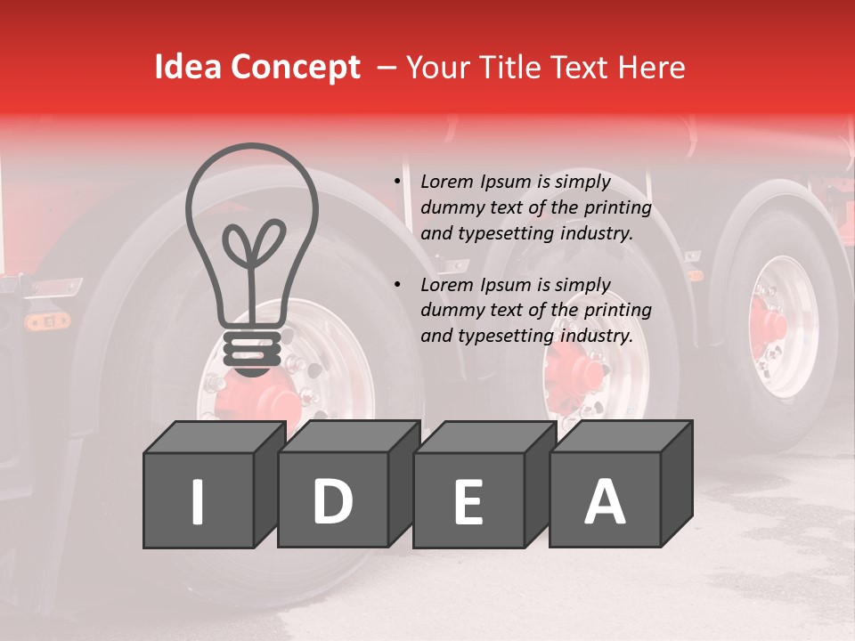 Orange Isolated Home PowerPoint Template