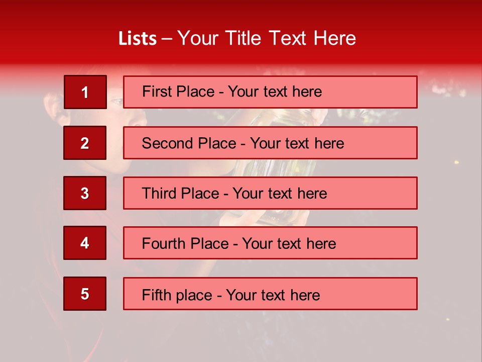 Female Lunch Home PowerPoint Template