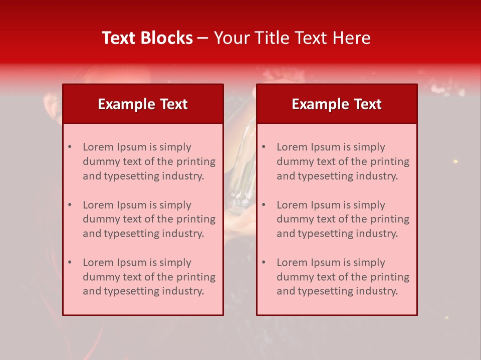Female Lunch Home PowerPoint Template