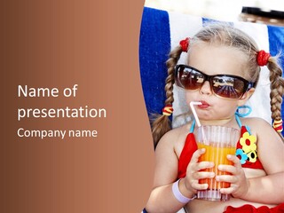 Refreshment Orange Raw PowerPoint Template