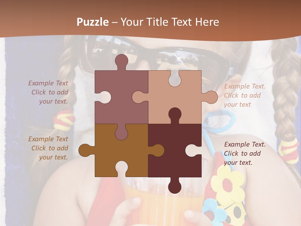 Refreshment Orange Raw PowerPoint Template