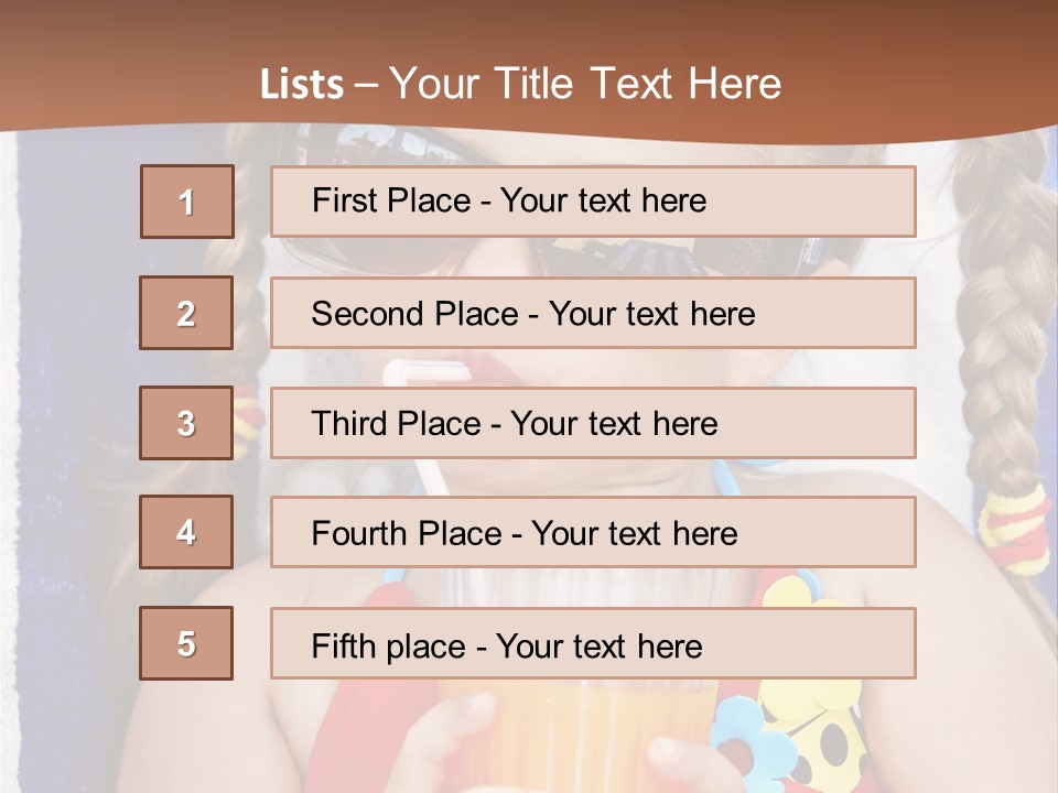 Refreshment Orange Raw PowerPoint Template