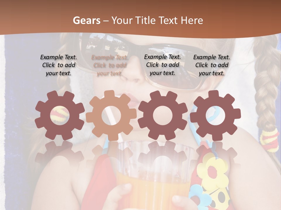 Refreshment Orange Raw PowerPoint Template