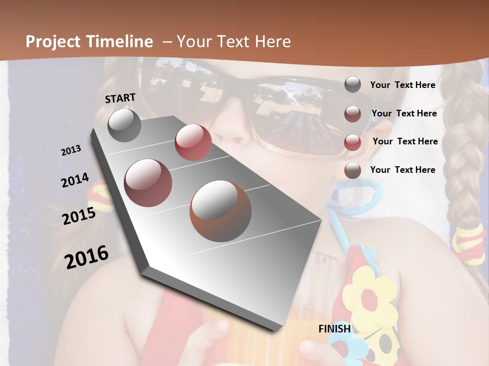 Refreshment Orange Raw PowerPoint Template