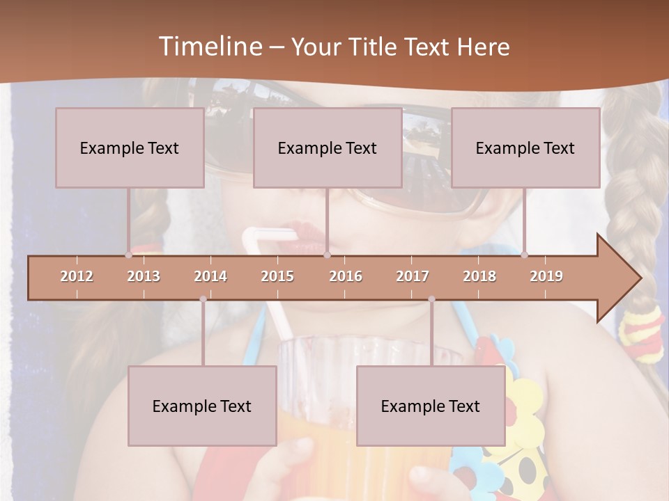 Refreshment Orange Raw PowerPoint Template