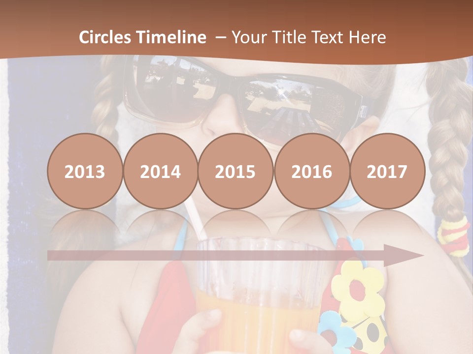 Refreshment Orange Raw PowerPoint Template