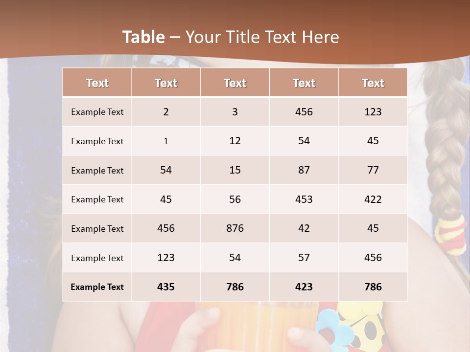 Refreshment Orange Raw PowerPoint Template
