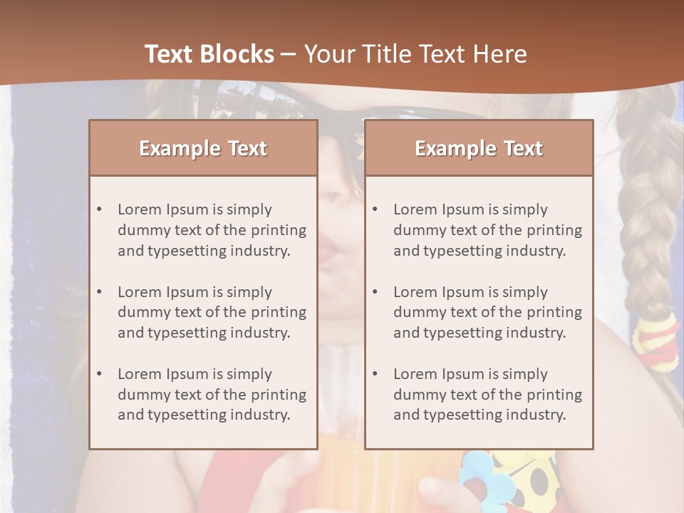 Refreshment Orange Raw PowerPoint Template