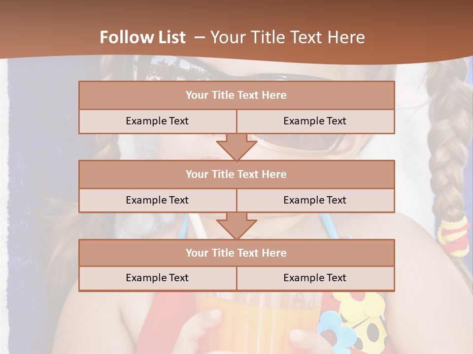 Refreshment Orange Raw PowerPoint Template