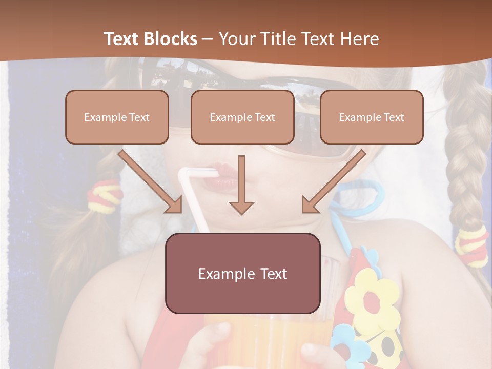 Refreshment Orange Raw PowerPoint Template