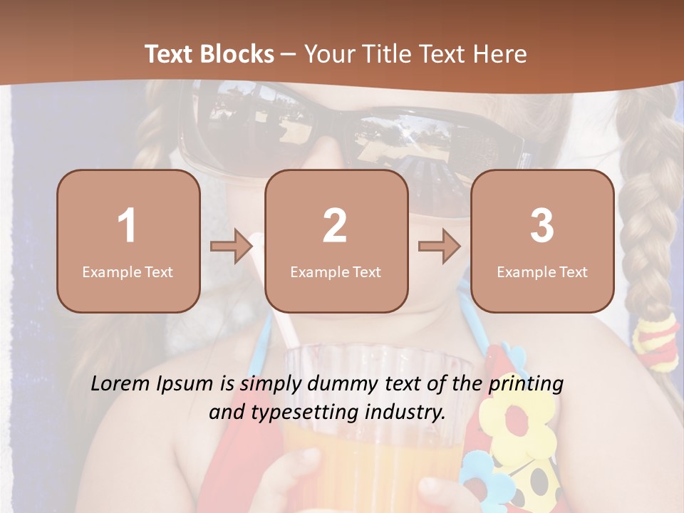 Refreshment Orange Raw PowerPoint Template