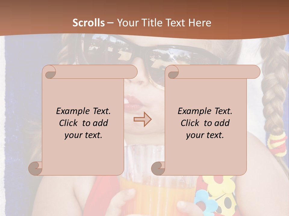 Refreshment Orange Raw PowerPoint Template