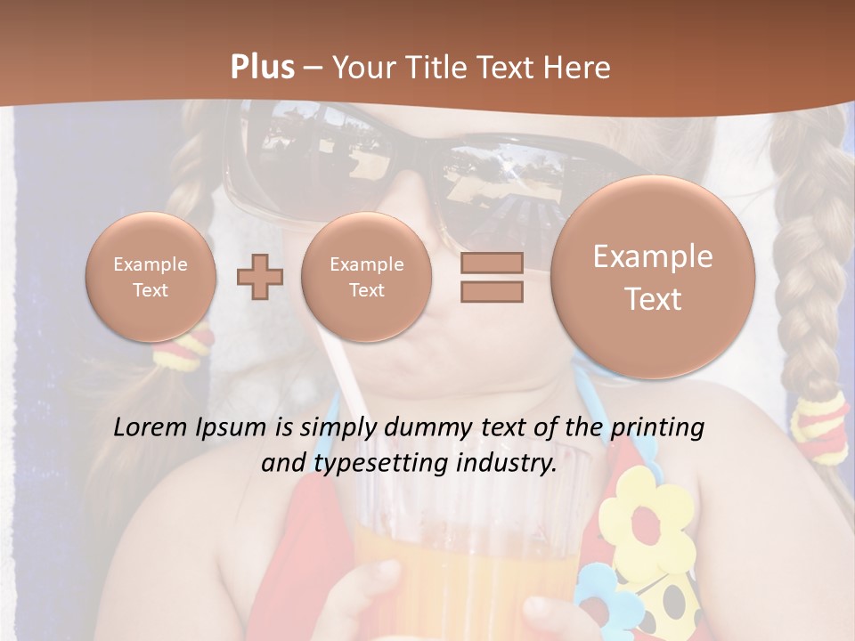 Refreshment Orange Raw PowerPoint Template