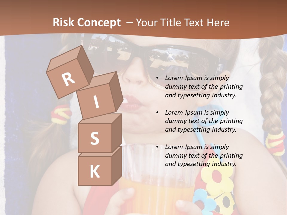 Refreshment Orange Raw PowerPoint Template