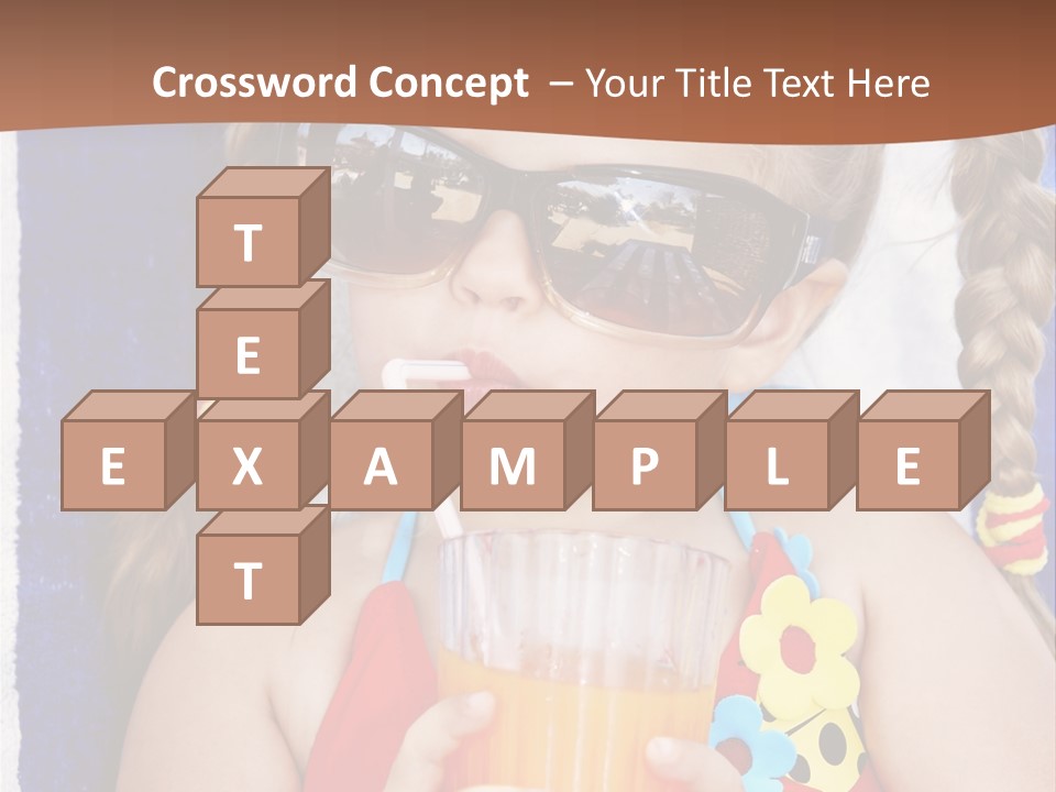 Refreshment Orange Raw PowerPoint Template