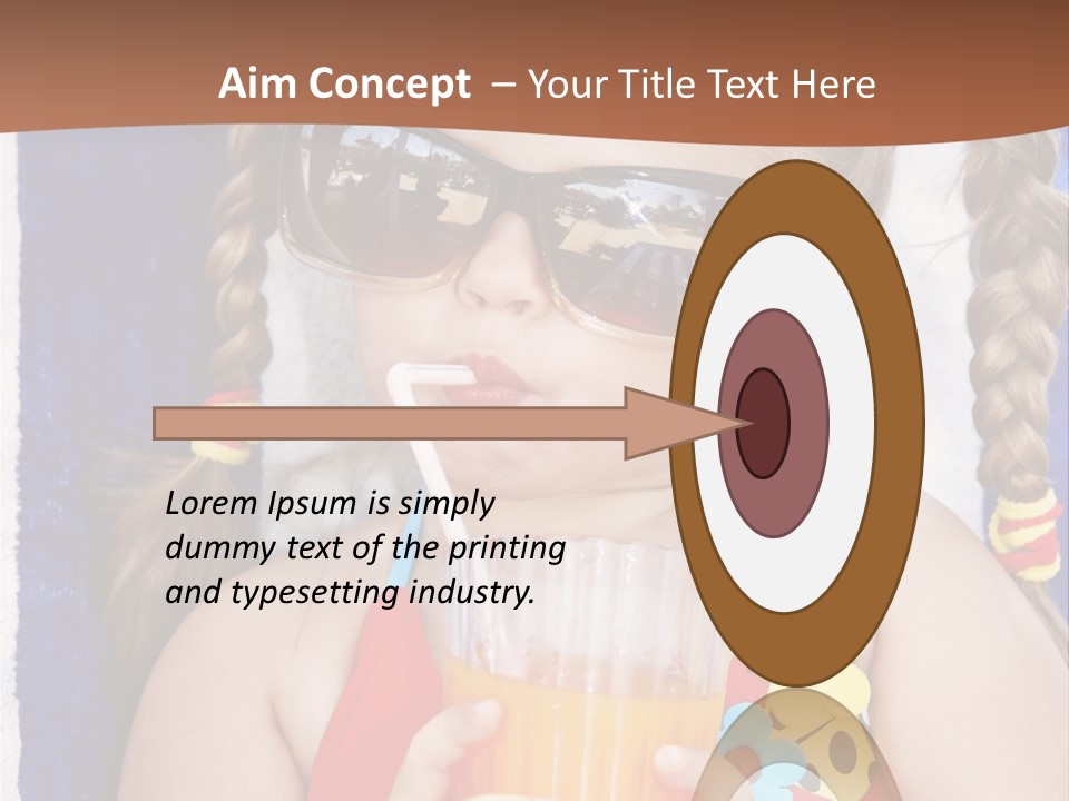 Refreshment Orange Raw PowerPoint Template