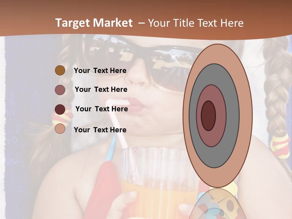 Refreshment Orange Raw PowerPoint Template