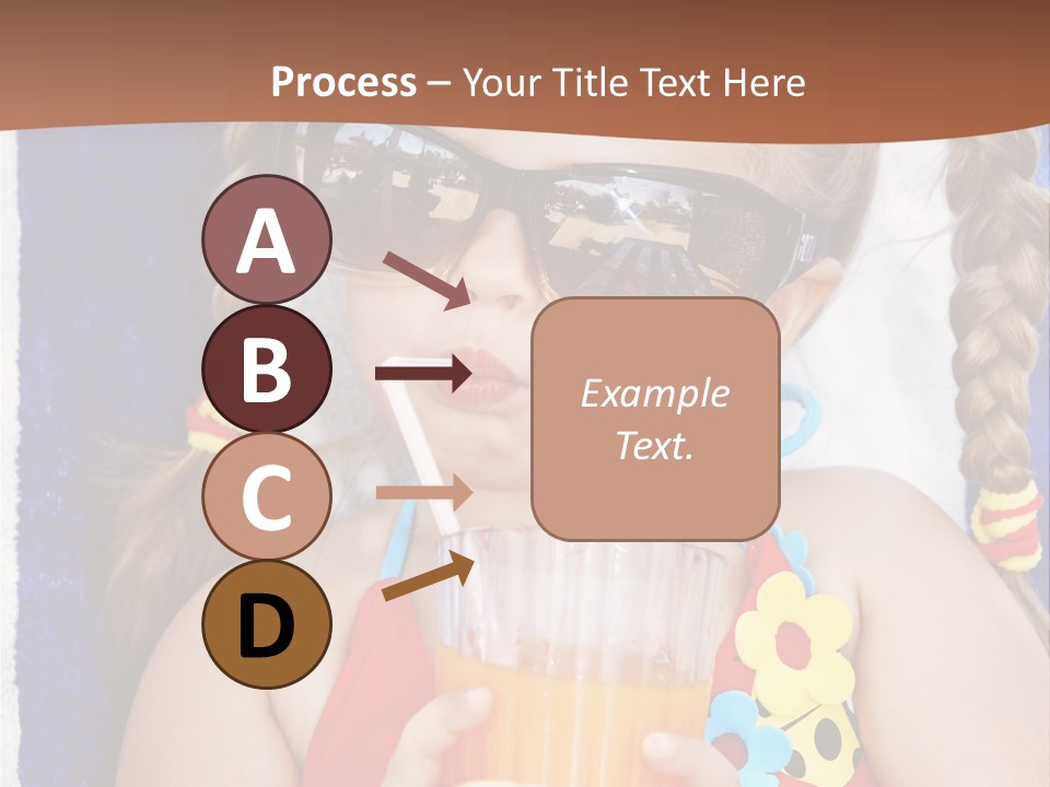 Refreshment Orange Raw PowerPoint Template