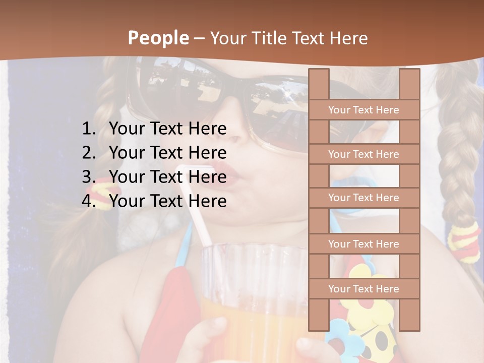 Refreshment Orange Raw PowerPoint Template