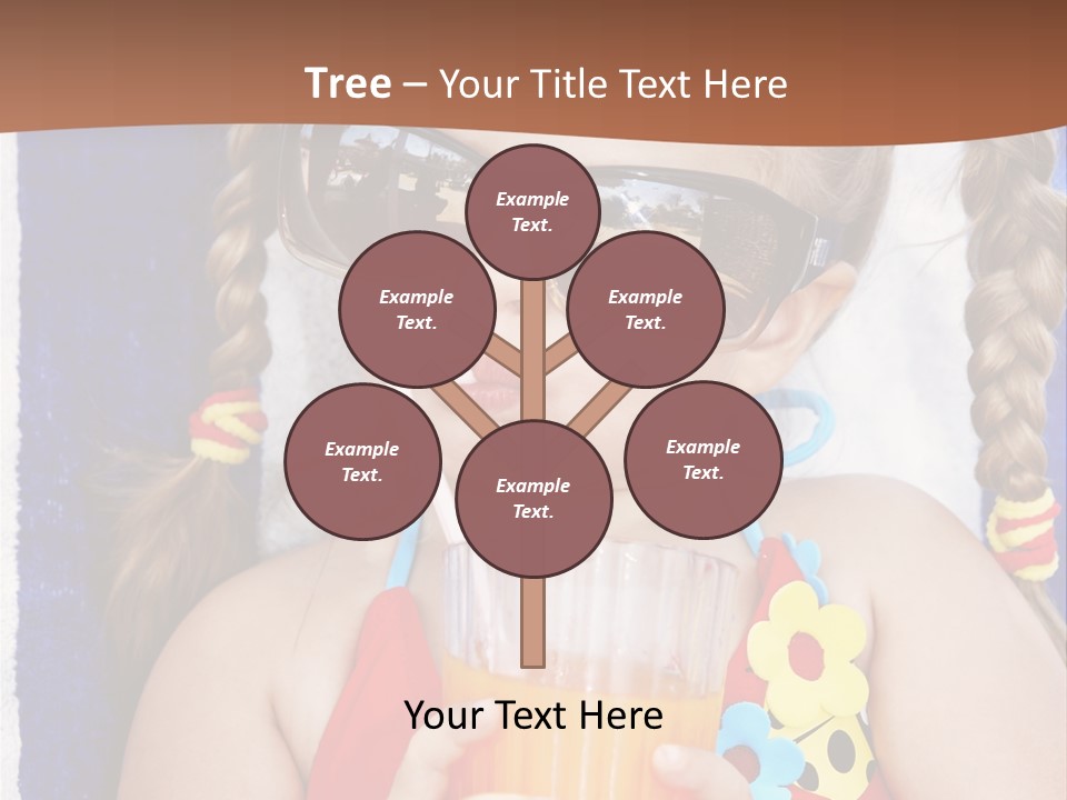 Refreshment Orange Raw PowerPoint Template