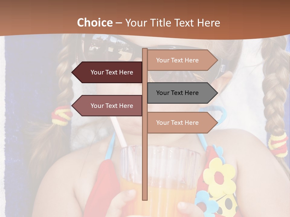 Refreshment Orange Raw PowerPoint Template