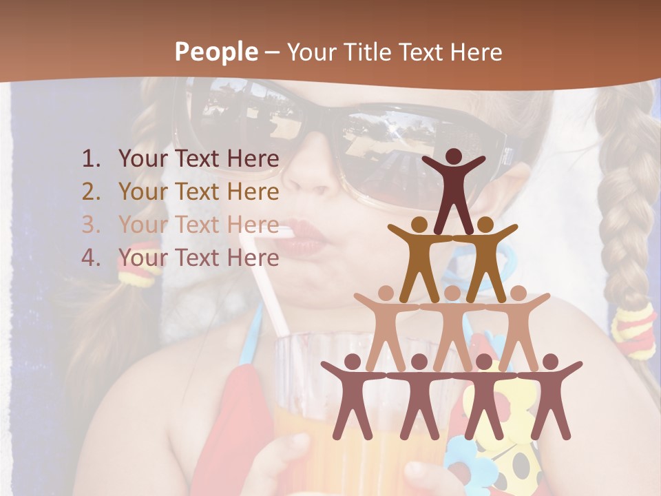 Refreshment Orange Raw PowerPoint Template